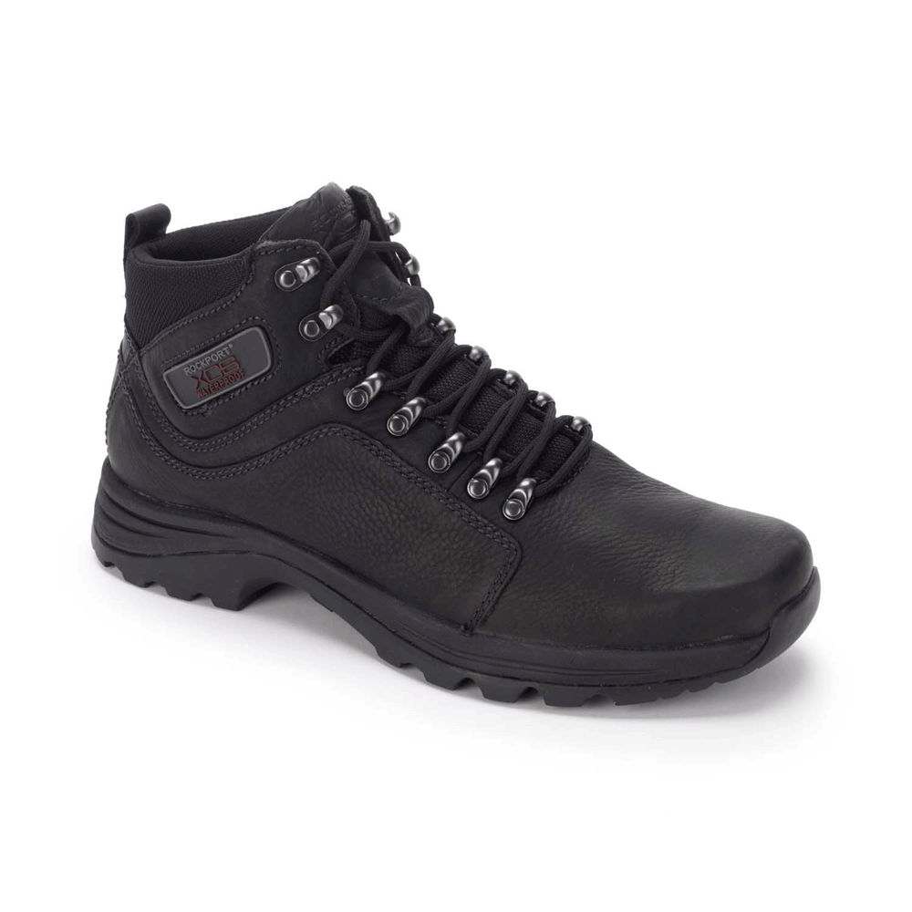 Rockport Singapore Mens Boots - Cold Springs Waterproof Elkhart Black - HU3687104